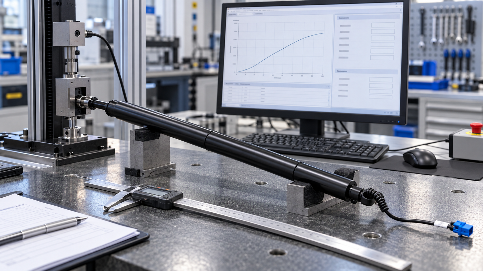 Engineer reviewing technical data acquisition signals