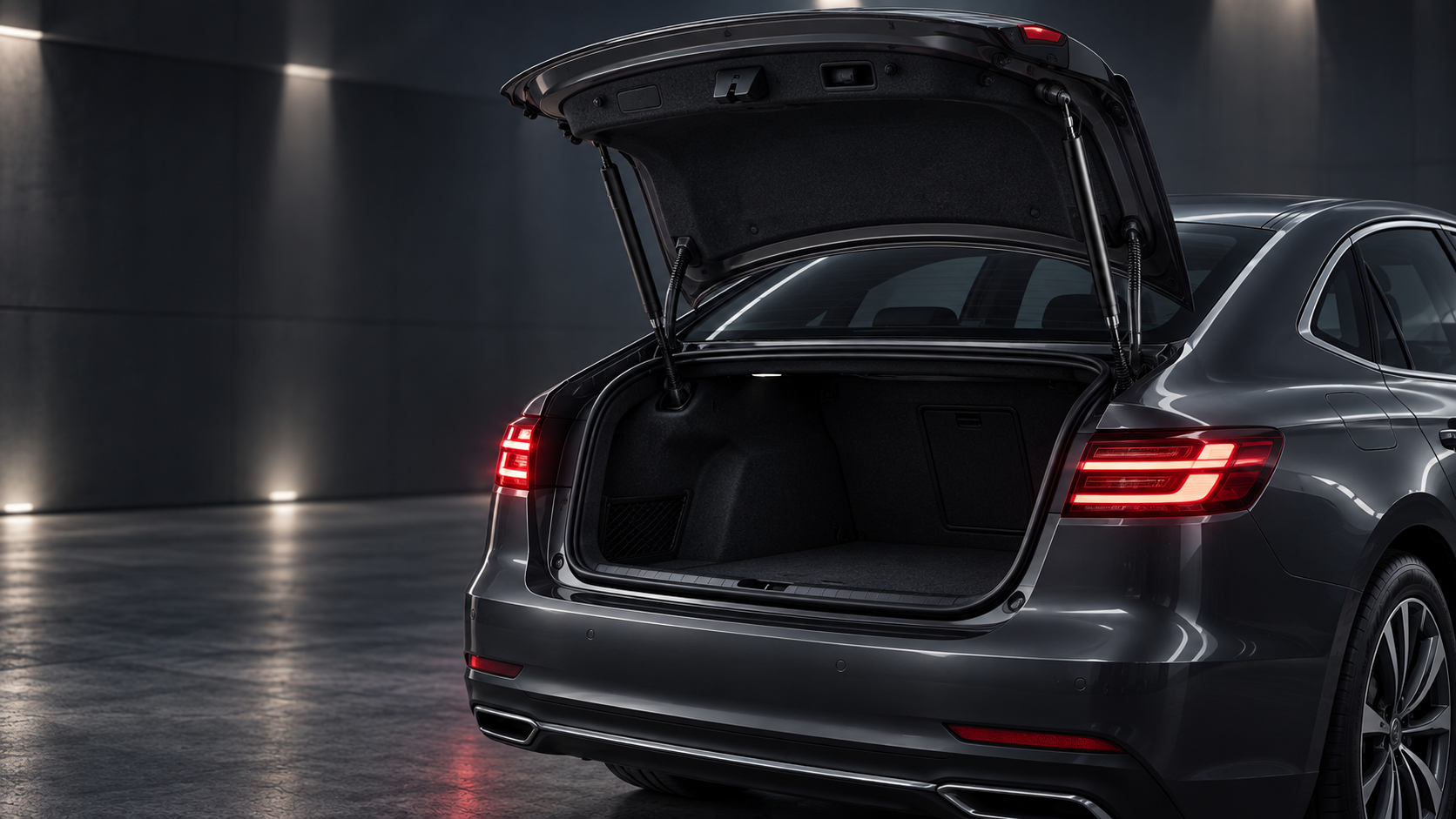 Representative unbranded sedan liftgate application